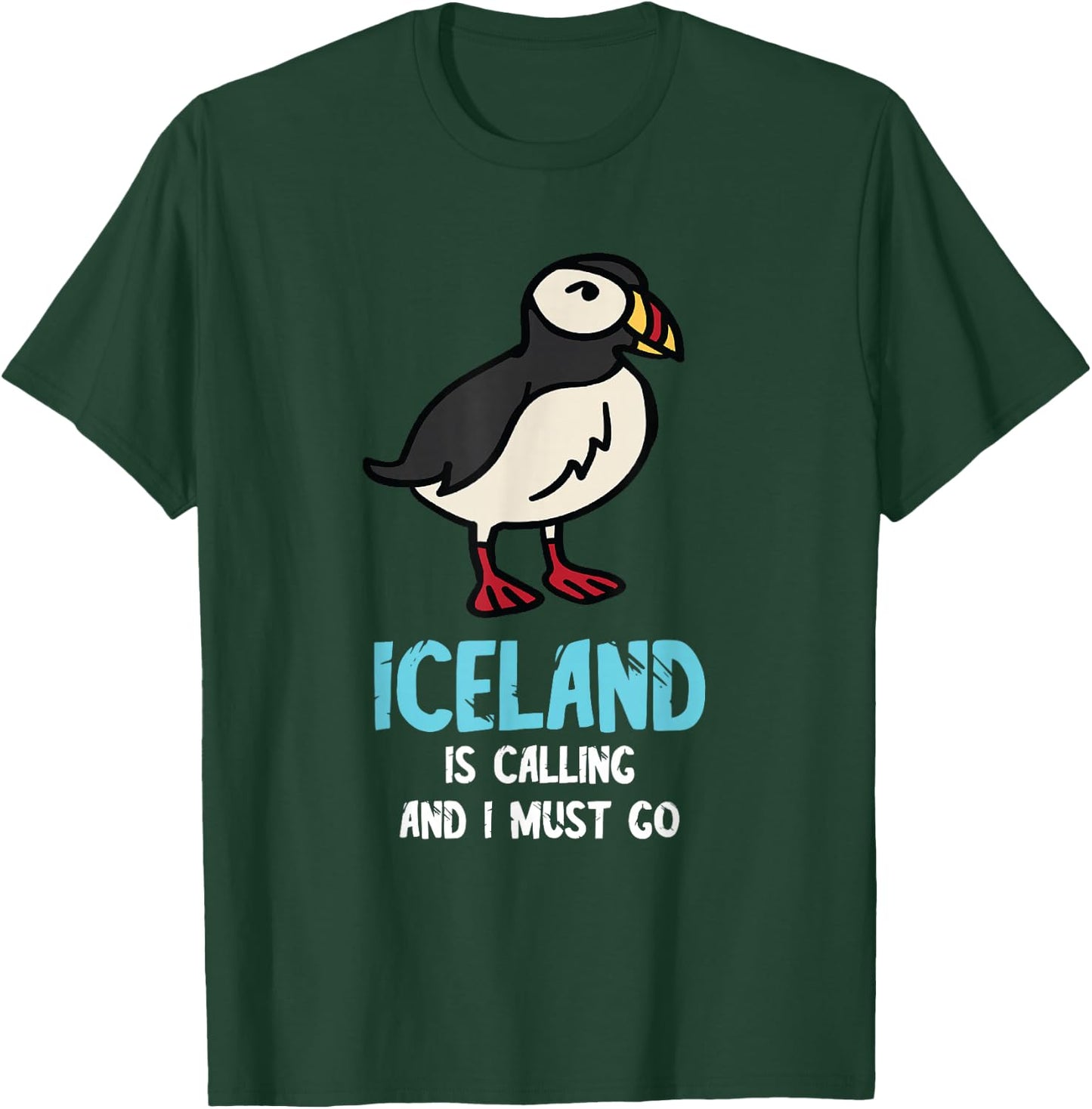 Puffin Bird Lover Iceland Is Calling Seabird Lover Puffin T-Shirt - T-Shirt | Forest