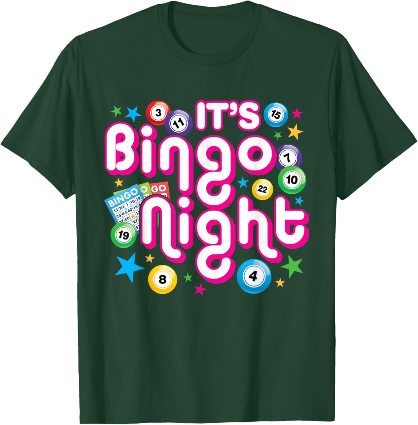 It's Bingo Night Funny Bingo Player Lover T-Shirt - T-Shirt | Forest