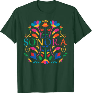 Sonora Shirt, Sonora Flower, Sonora Otomi Mexico T-Shirt - T-Shirt | Forest