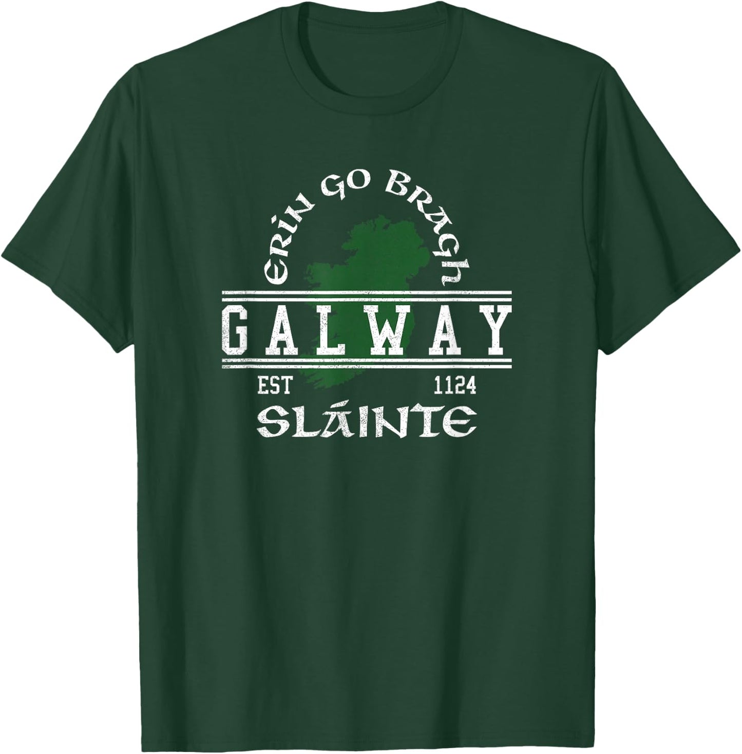 Galway Ireland Slàinte Irish T-Shirt - T-Shirt | Forest