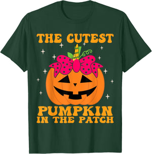 JackOLantern Halloween Pumpkin Unicorn Girl Toddler Kid Cute T-Shirt - T-Shirt | Forest