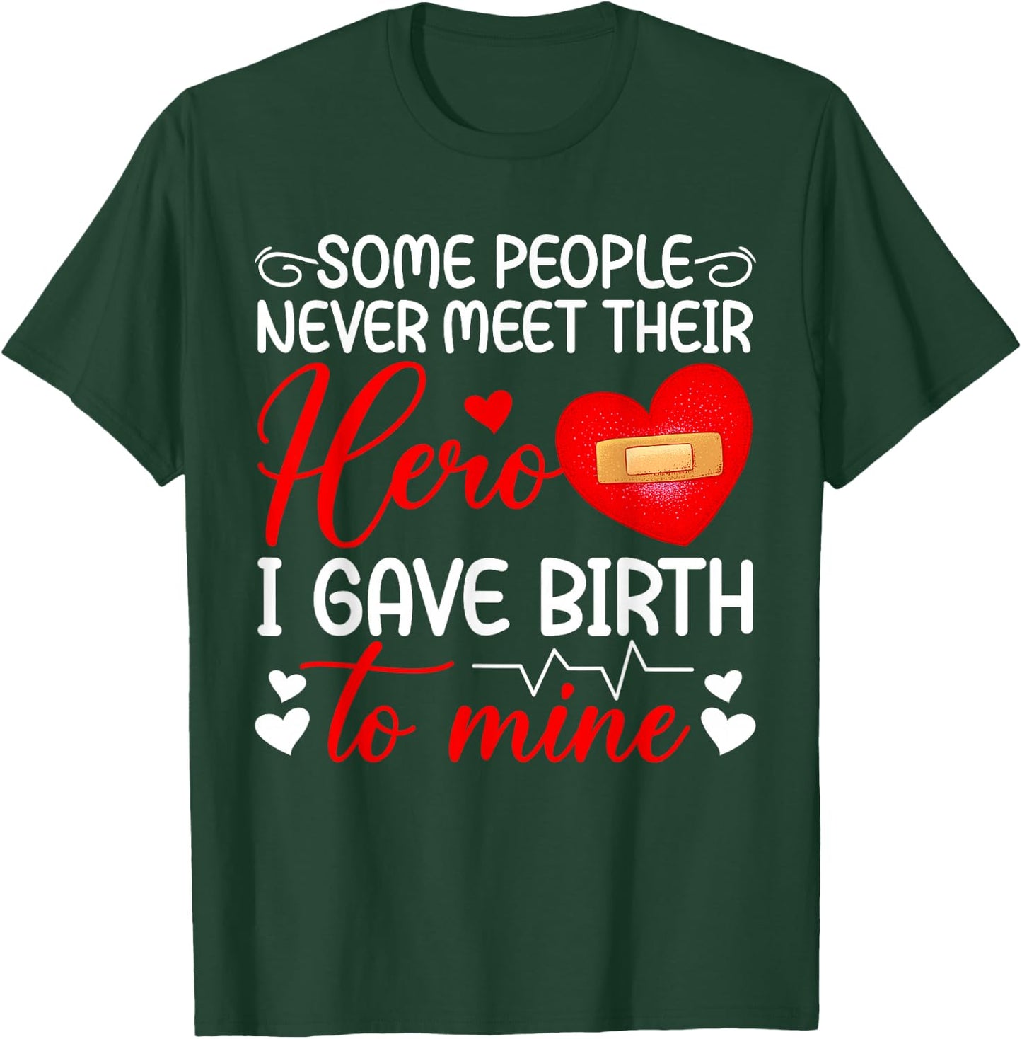 CHD Mom Of A CHD Warrior Mother Congenital Heart Disease T-Shirt - T-Shirt | Forest