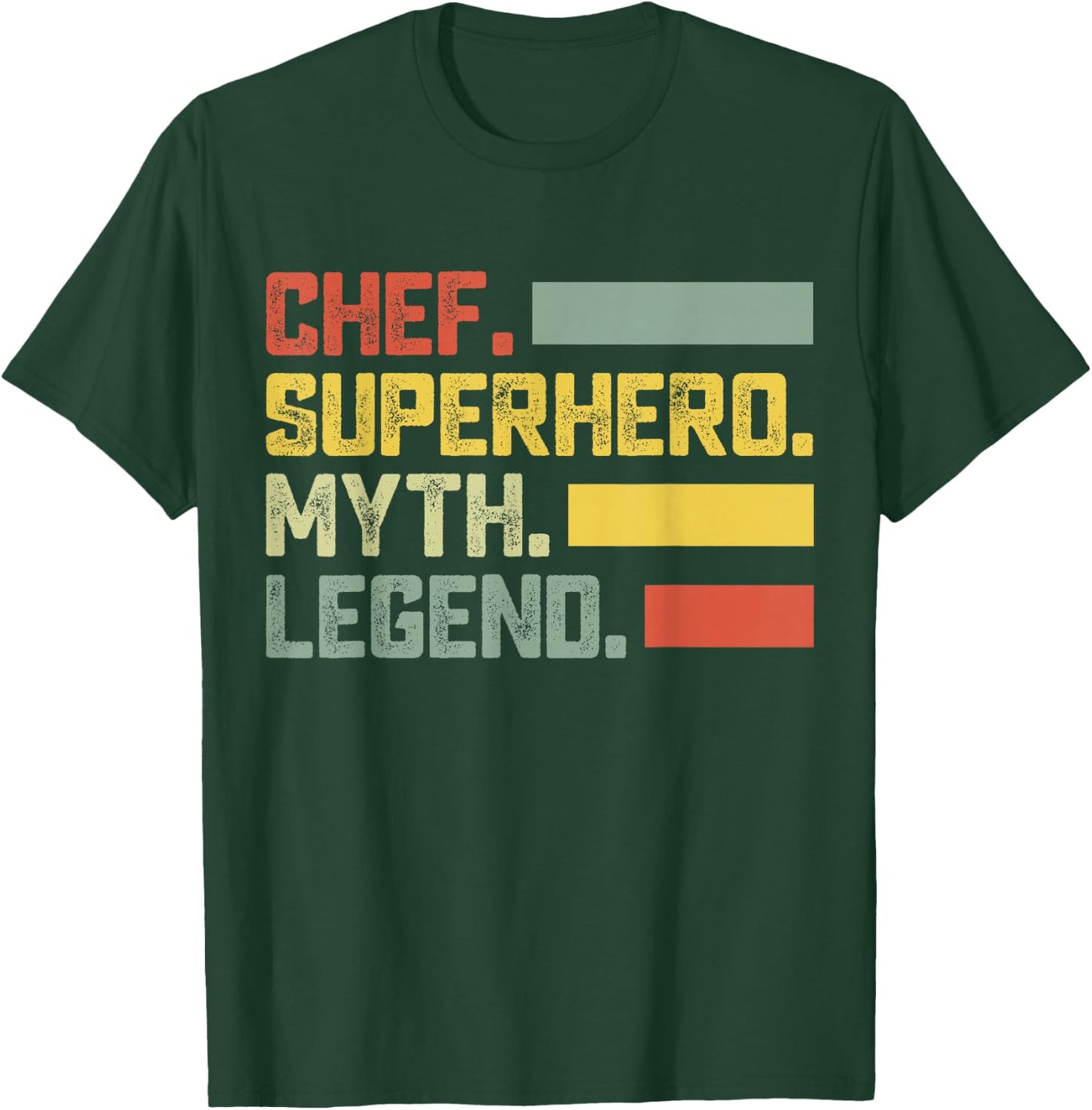 Chef Superhero Myth Legend - Chef T-Shirt - T-Shirt | Forest