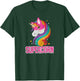 Unicorn Costume Girls Super Hero Magic Horse Cute Supercorn T-Shirt - T-Shirt | Forest