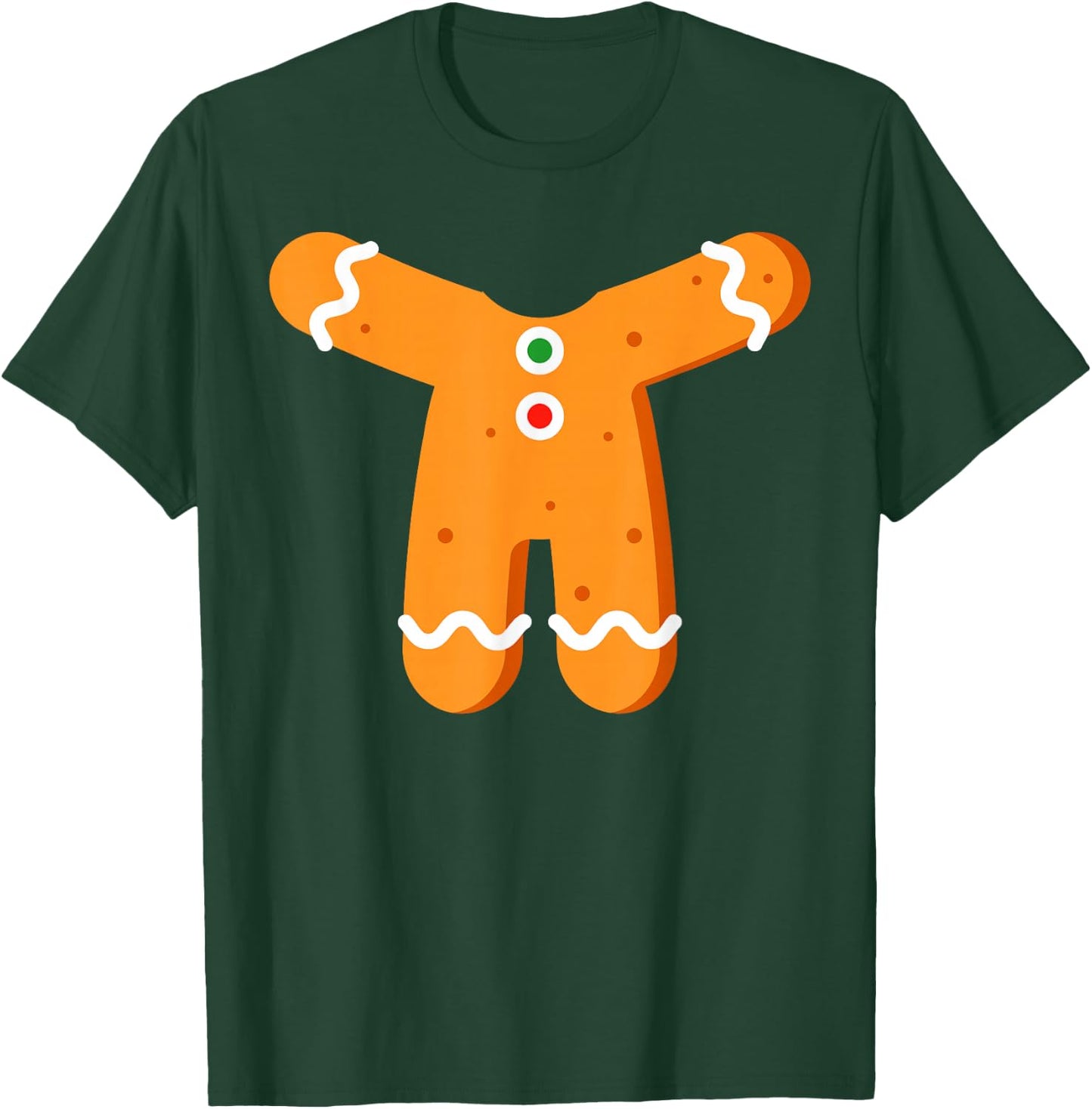 Gingerbread Men Boys Body Costume Halloween or Christmas T-Shirt - T-Shirt | Forest
