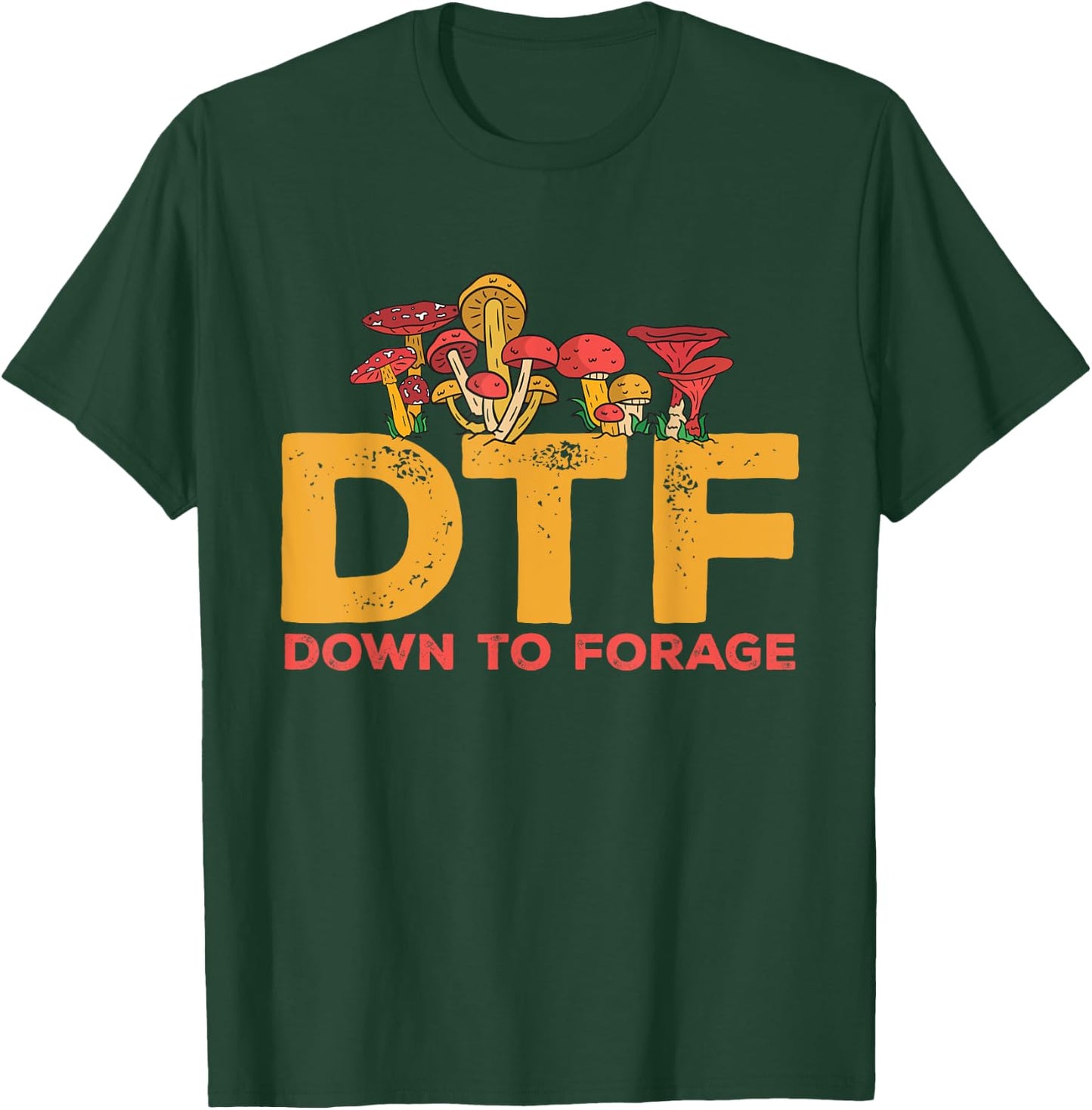 Mushroom Hunting Down To Forage Morel Hunter Foraging T-Shirt - T-Shirt | Forest