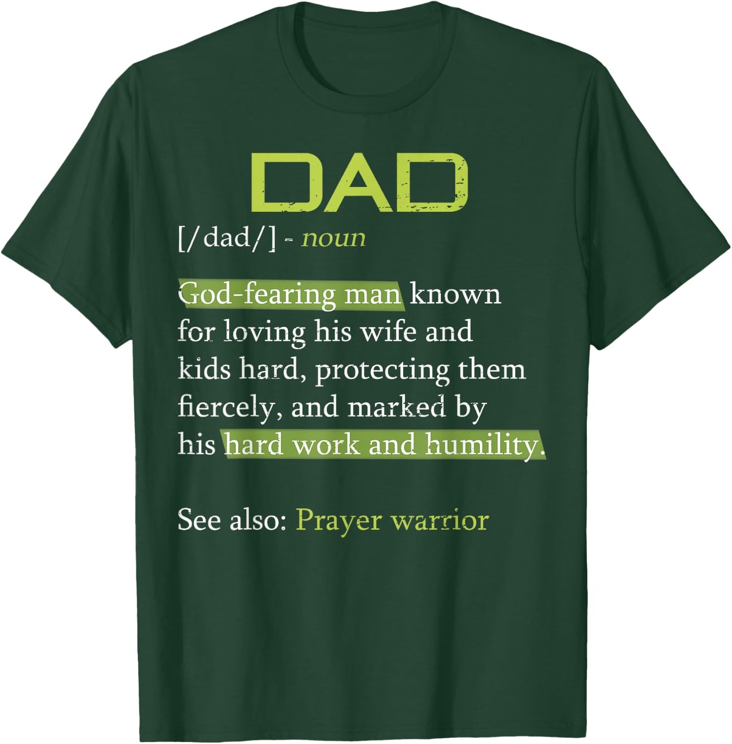 Papa Husband Spiritual Pastor Worship Leader Jesus Christian Dad Definition God Religious Roman Catholic Father Black T-Shirt - T-Shirt | Forest