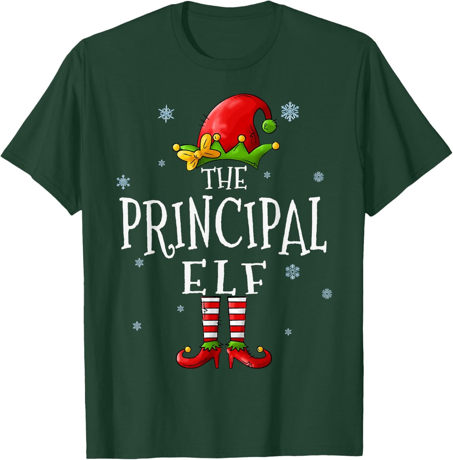 The Principal Elf Squad Funny Xmas Groupe Matching Christmas T-Shirt - T-Shirt | Forest