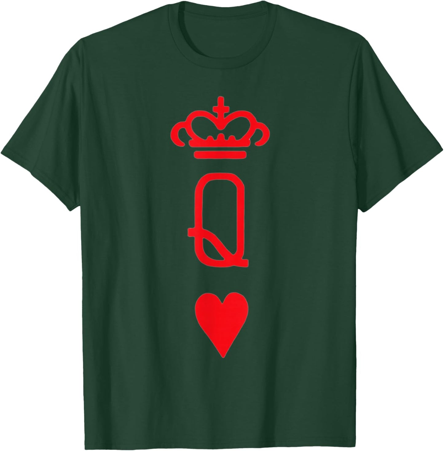 Playing Cards Top & Girls Red Queen of Hearts Small T-Shirt - T-Shirt | Forest