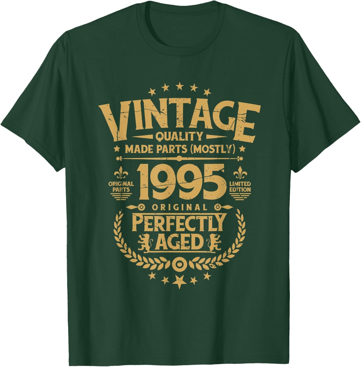 Vintage Birthday Funny Shirt 1995 Perfectly Aged T-Shirt - T-Shirt | Forest