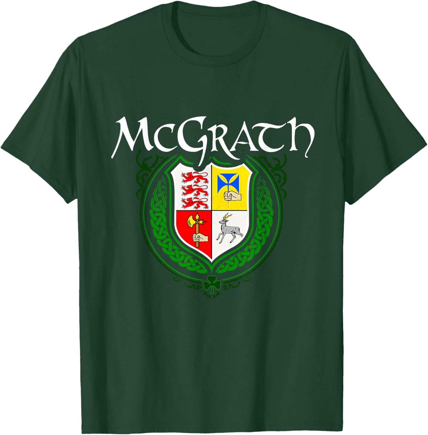 McGrath Surname Irish Clan Tartan Badge Ireland T-Shirt - T-Shirt | Forest