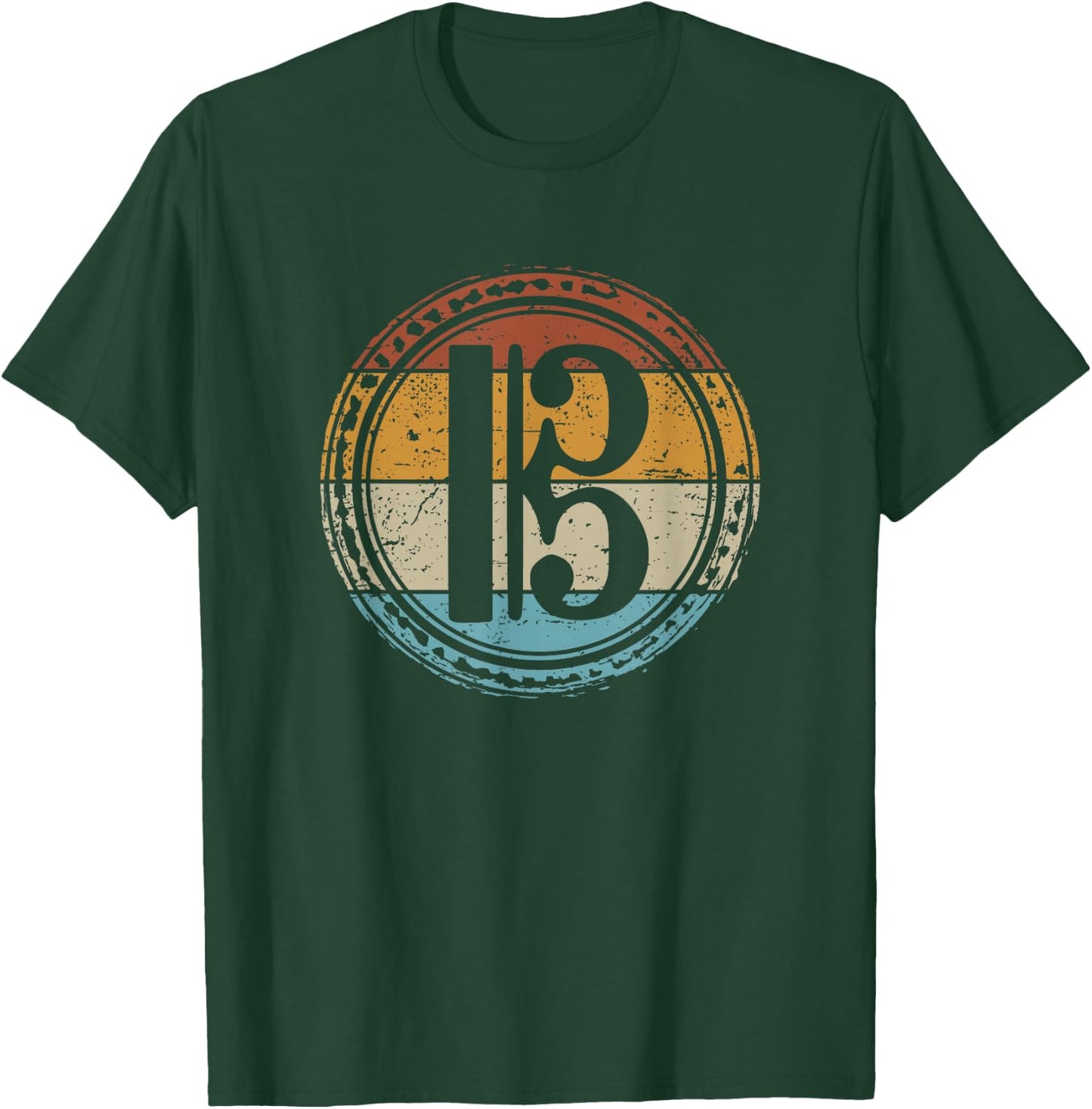 Alto Clef Viola Player Violist T-Shirt - T-Shirt | Forest