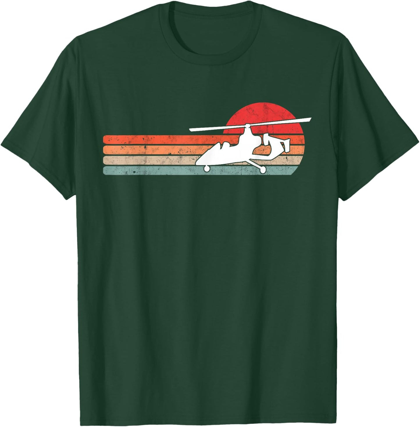 Gyrocopter Retro Autogyro Vintage T-Shirt - T-Shirt | Forest