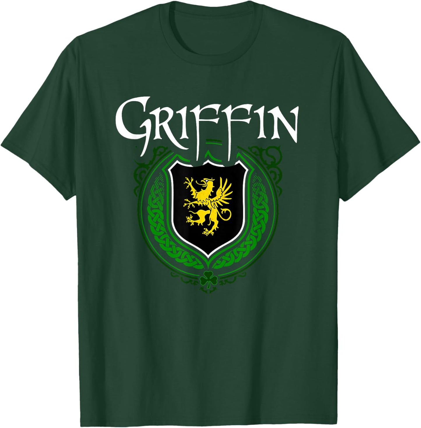 Griffin Surname Irish Clan Tartan Badge Ireland T-Shirt - T-Shirt | Forest