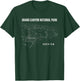 Grand Canyon National Park North Rim Map T-Shirt - T-Shirt | Forest