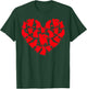 Papillon Dog Lover Funny Love Heart Papillon Valentine's Day Men Women Girls Kids T-Shirt - T-Shirt | Forest