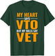 Swagazon x VTO My Heart Says VTO But My Bills Say Vet T-Shirt - T-Shirt | Forest