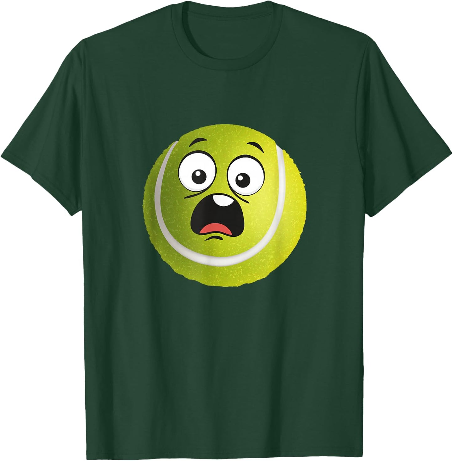 Sad Tennis Ball - Racket Sports Tournament T-Shirt - T-Shirt | Forest