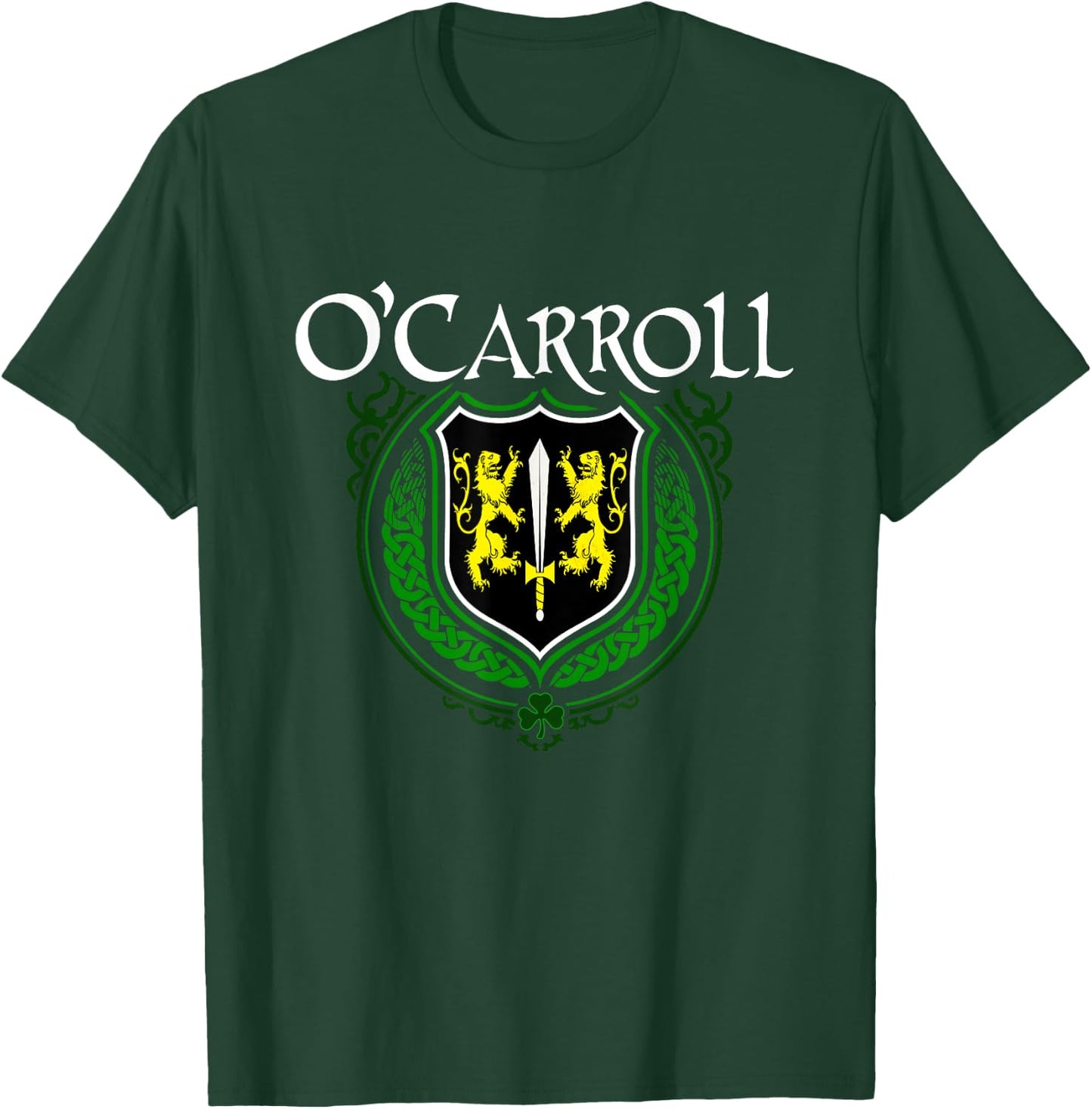 O'Carroll Surname Irish Clan Tartan Badge Ireland T-Shirt - T-Shirt | Forest