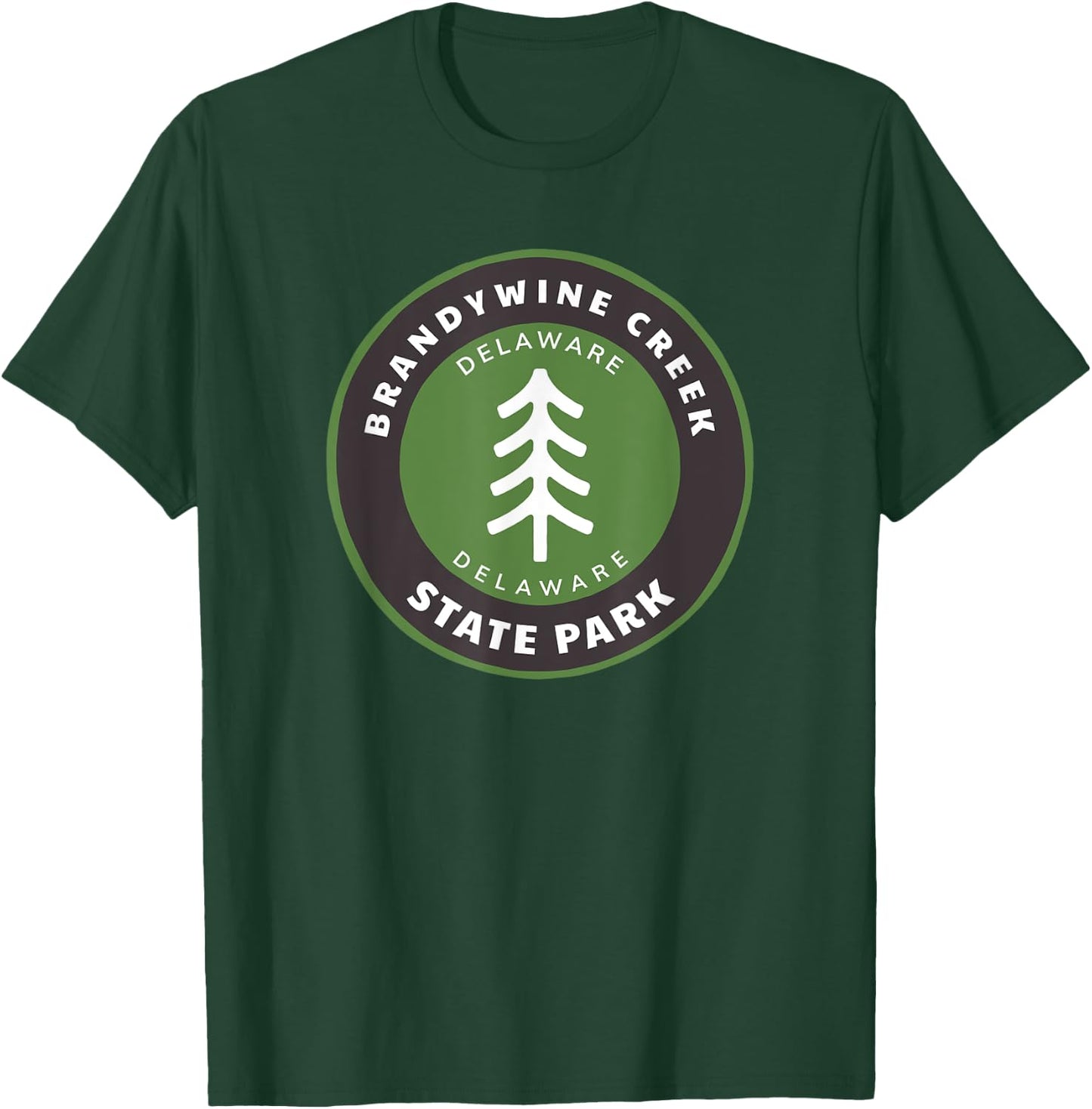 Brandywine Creek State Park Delaware DE Tree Badge vacation T-Shirt - T-Shirt | Forest