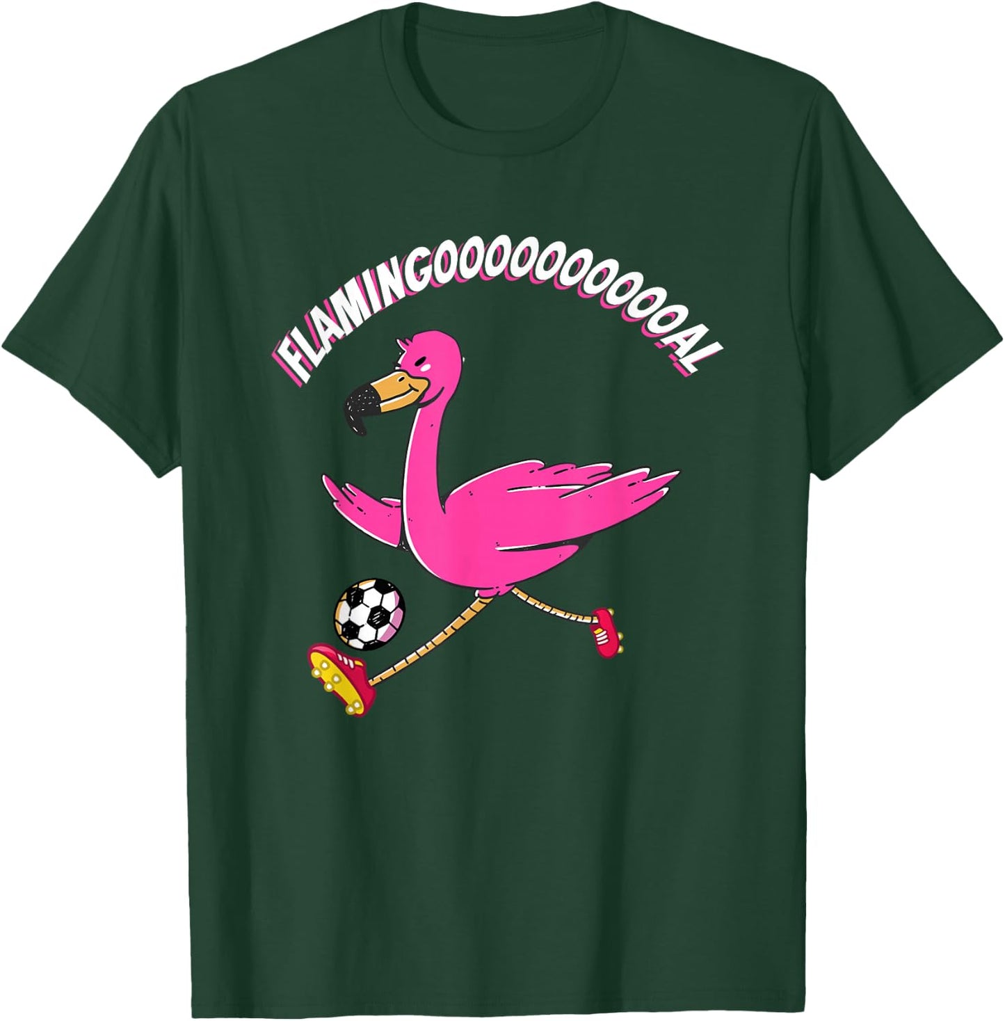 Flamingooooal Flamingo Men or Women Soccer T-Shirt - T-Shirt | Forest