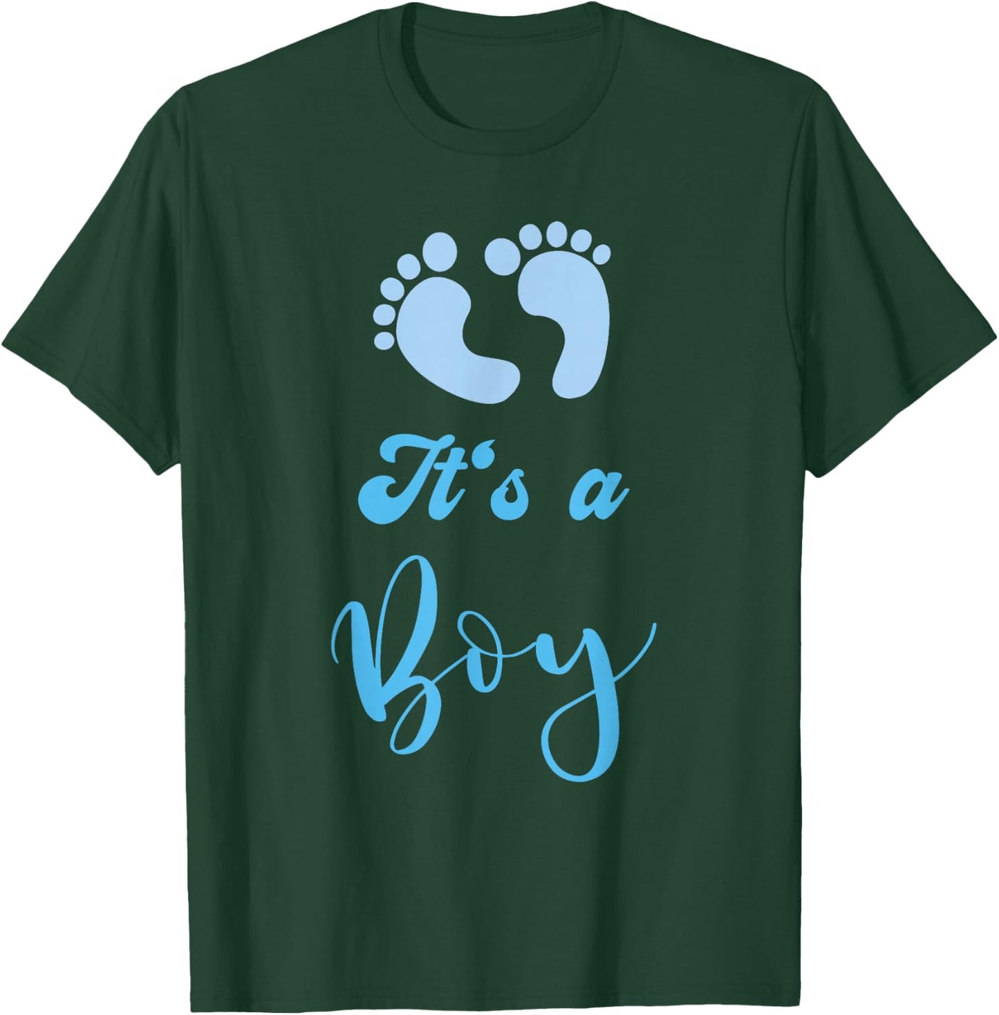 Its a Boy with Feet Baby Shower Party T-Shirt - T-Shirt | Forest