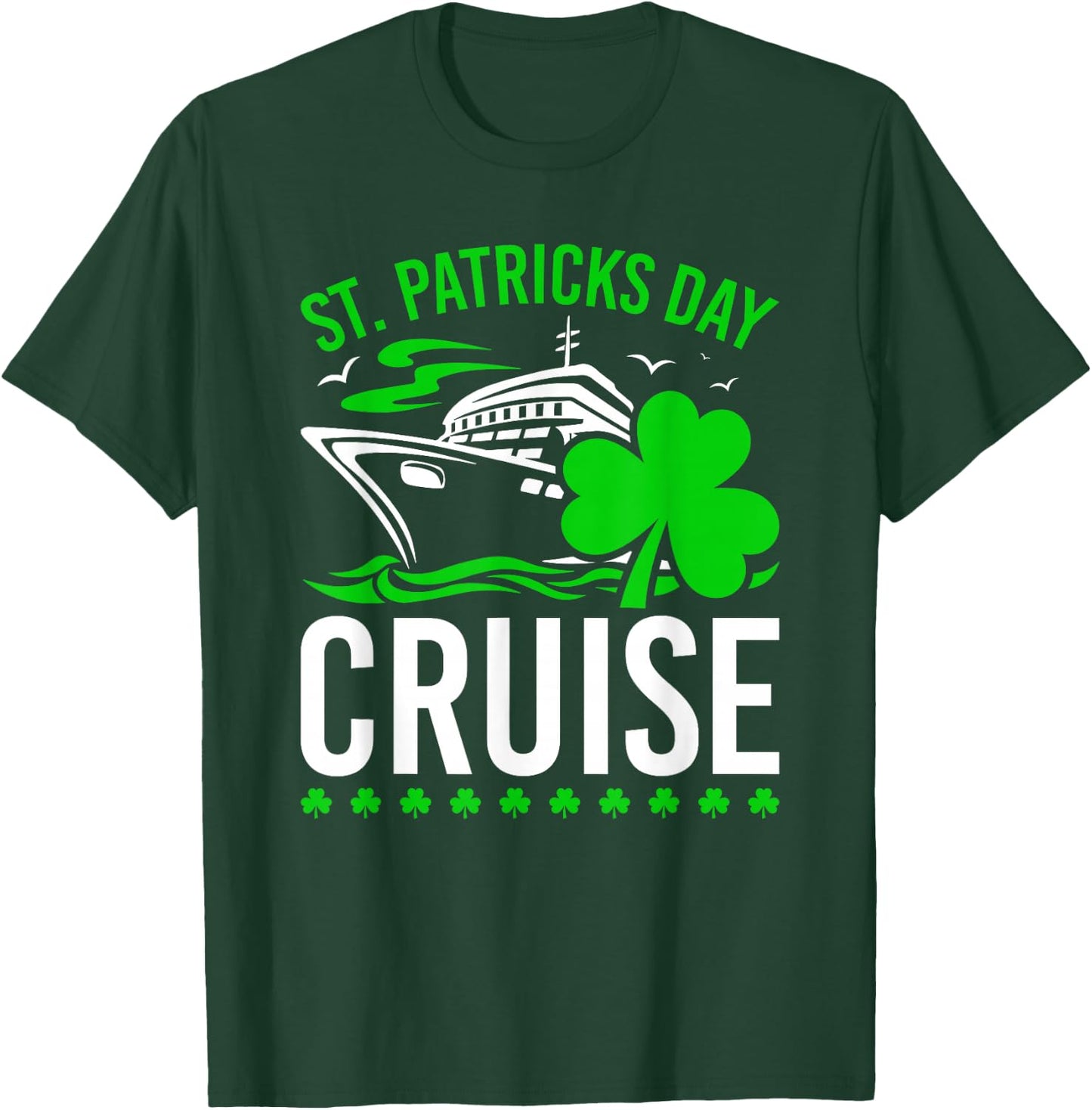 St. Patricks Day Cruising Trip Black Small T-Shirt - T-Shirt | Forest