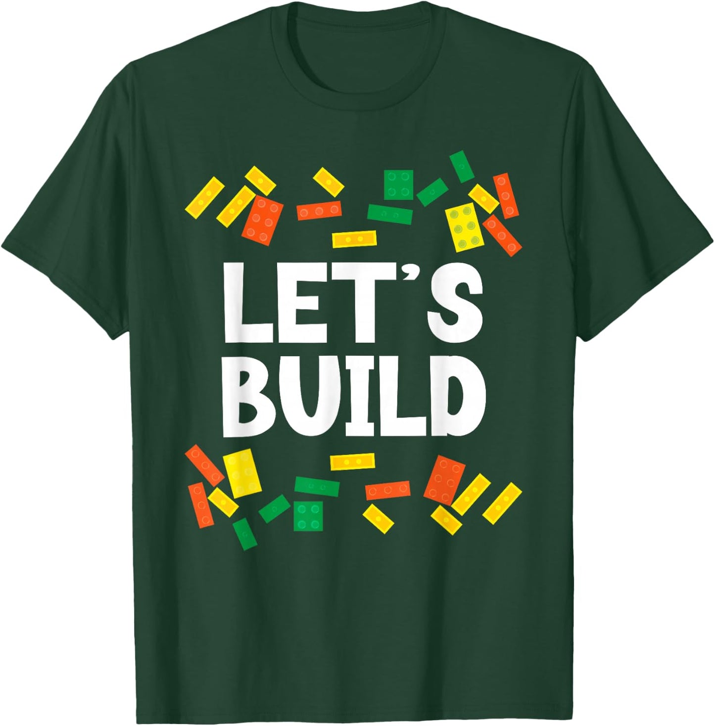 Master Builder Bricks Blocks Play Toys T-Shirt - T-Shirt | Forest