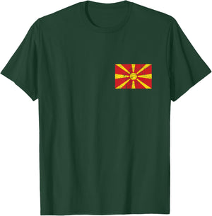 North Macedonia Flag Macedonia Gifts Men Women Kids Boy Girl T-Shirt - T-Shirt | Forest
