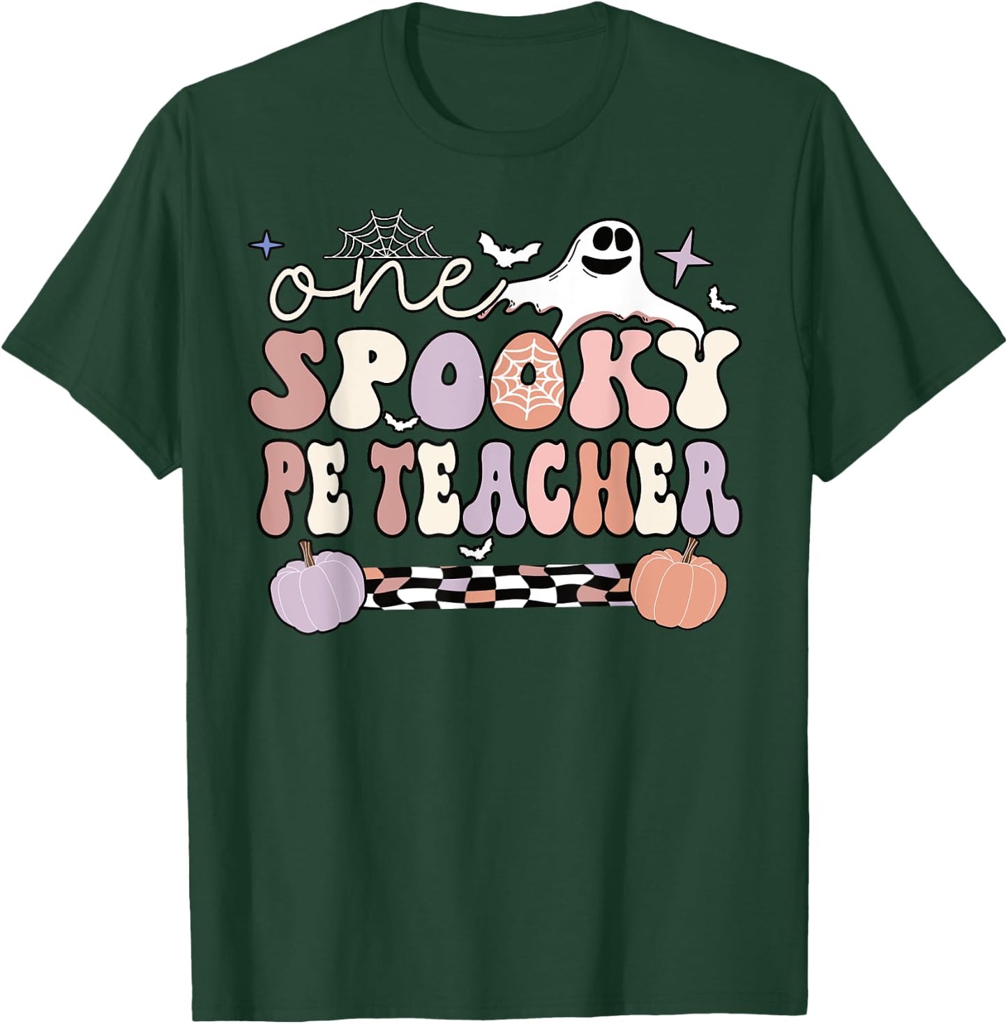 Spooky PE Teacher Halloween Physical Education Teacher Men Women T-Shirt - T-Shirt | Forest