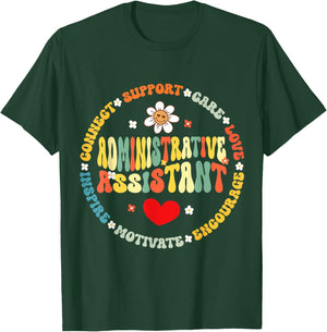 Admin Assistant School Administrative Assistant Life T-Shirt - T-Shirt | Forest