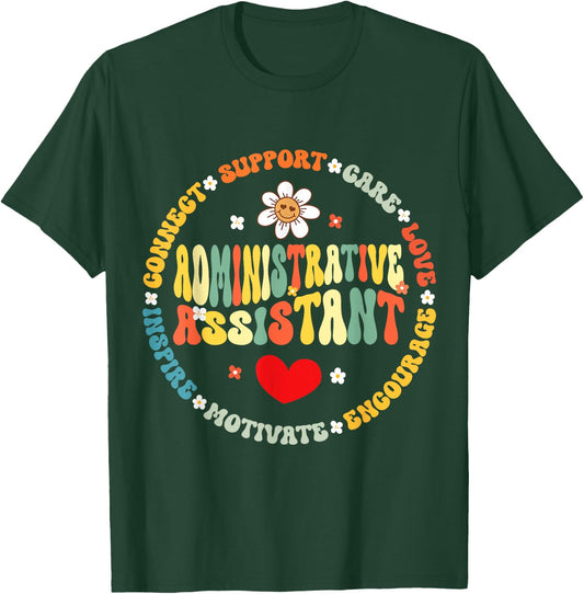 Admin Assistant School Administrative Assistant Life T-Shirt - T-Shirt | Forest