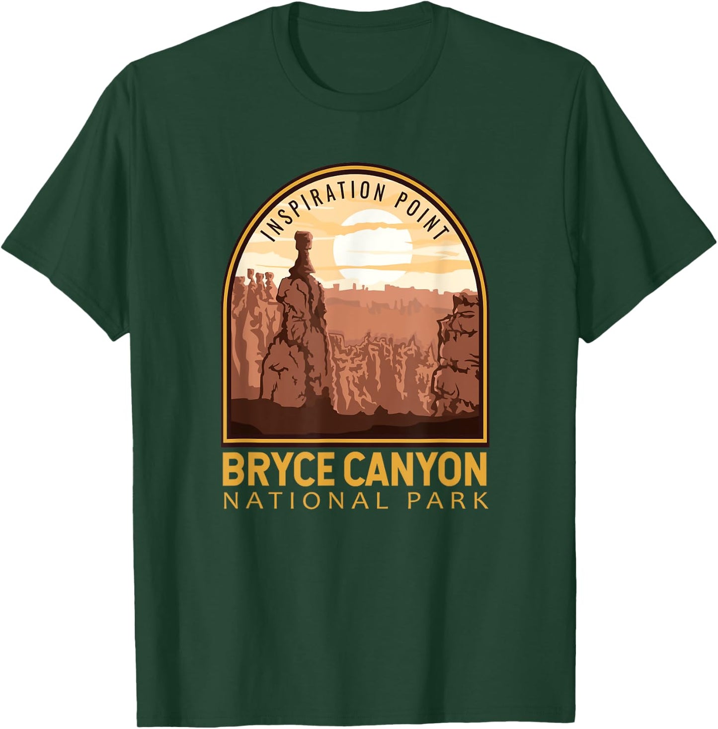 Bryce Canyon National Park Vintage Emblem T-Shirt - T-Shirt | Forest