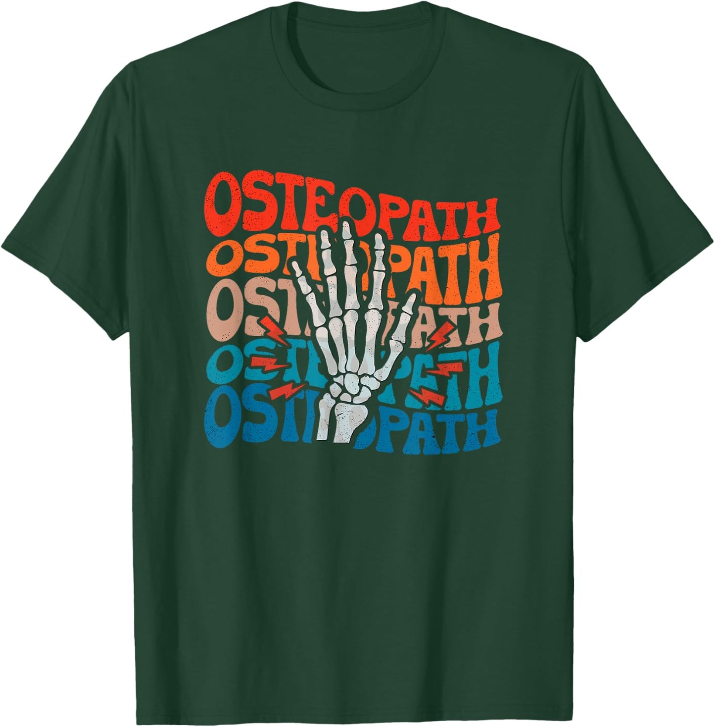 Osteopath Repeat Osteopathy Osteopathic Medicine Do Doctor T-Shirt - T-Shirt | Forest