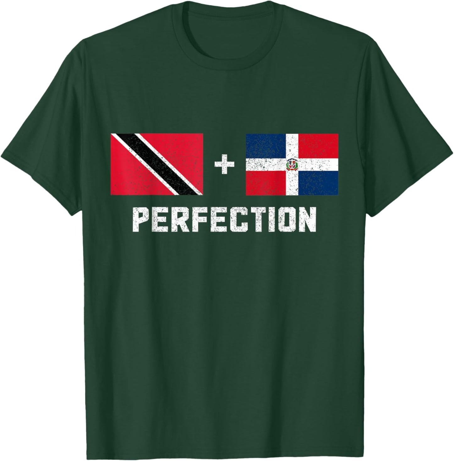 Trinidad & Tobago Dominican Republic Trinidadian Flag T-Shirt - T-Shirt | Forest