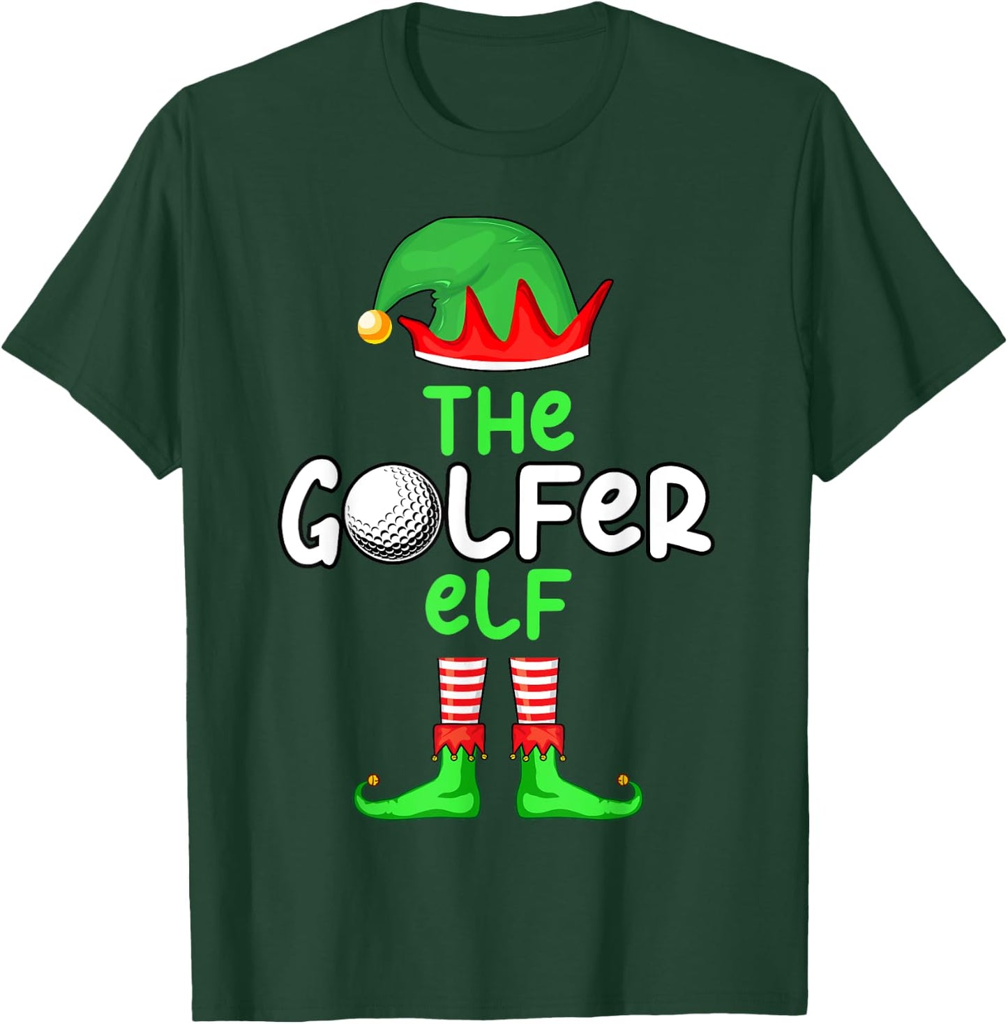 I'm The Golf Elf Golfer Christmas Family Matching Pajama T-Shirt - T-Shirt | Forest