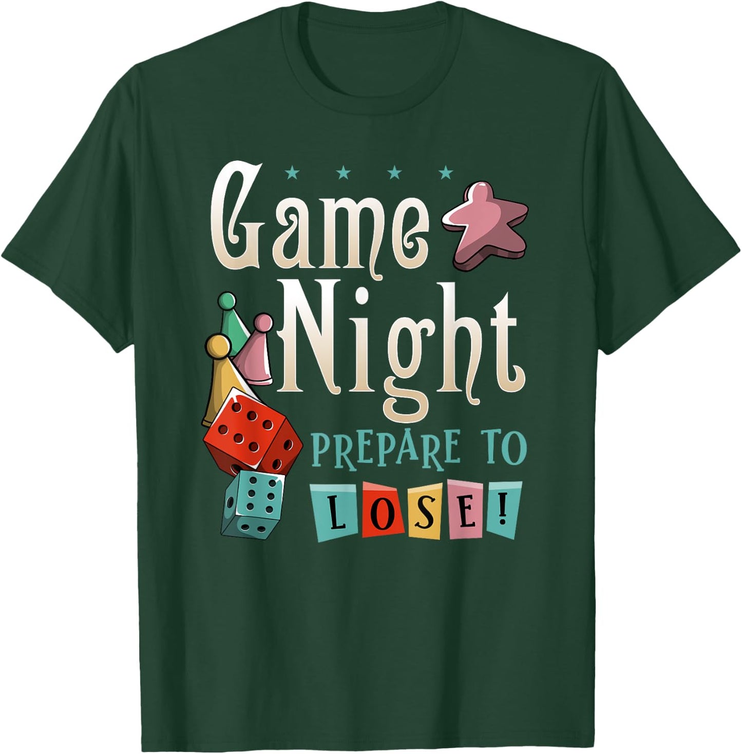 Funny Game Night Matching Outfit - Family Game Night T-Shirt - T-Shirt | Forest