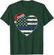 American Flag Blue Line Police Christmas Pajama Cop Officer Kids Men T-Shirt - T-Shirt | Forest
