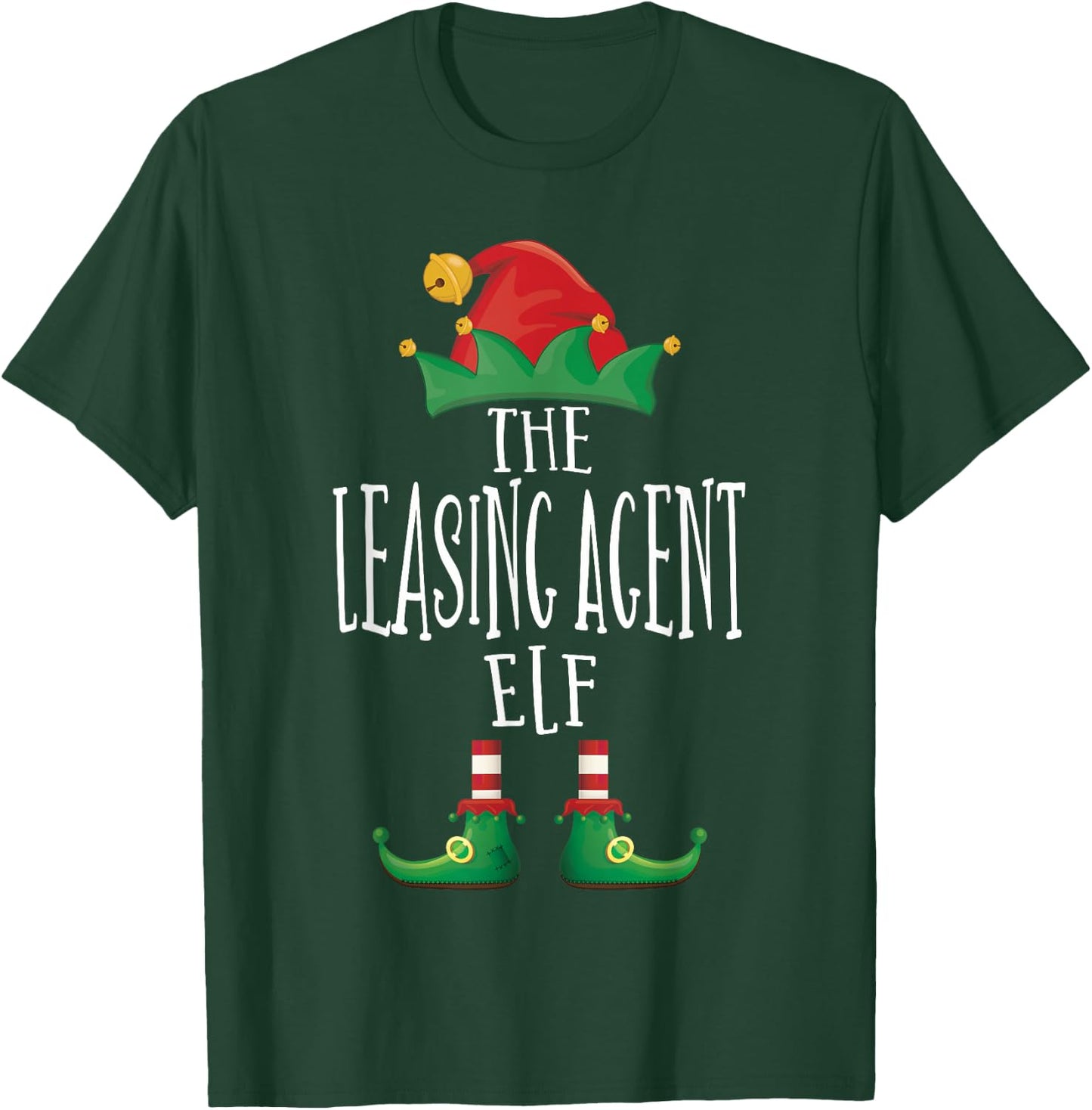 Leasing Agent Elf Shirt Family Matching Group Christmas T-Shirt - T-Shirt | Forest