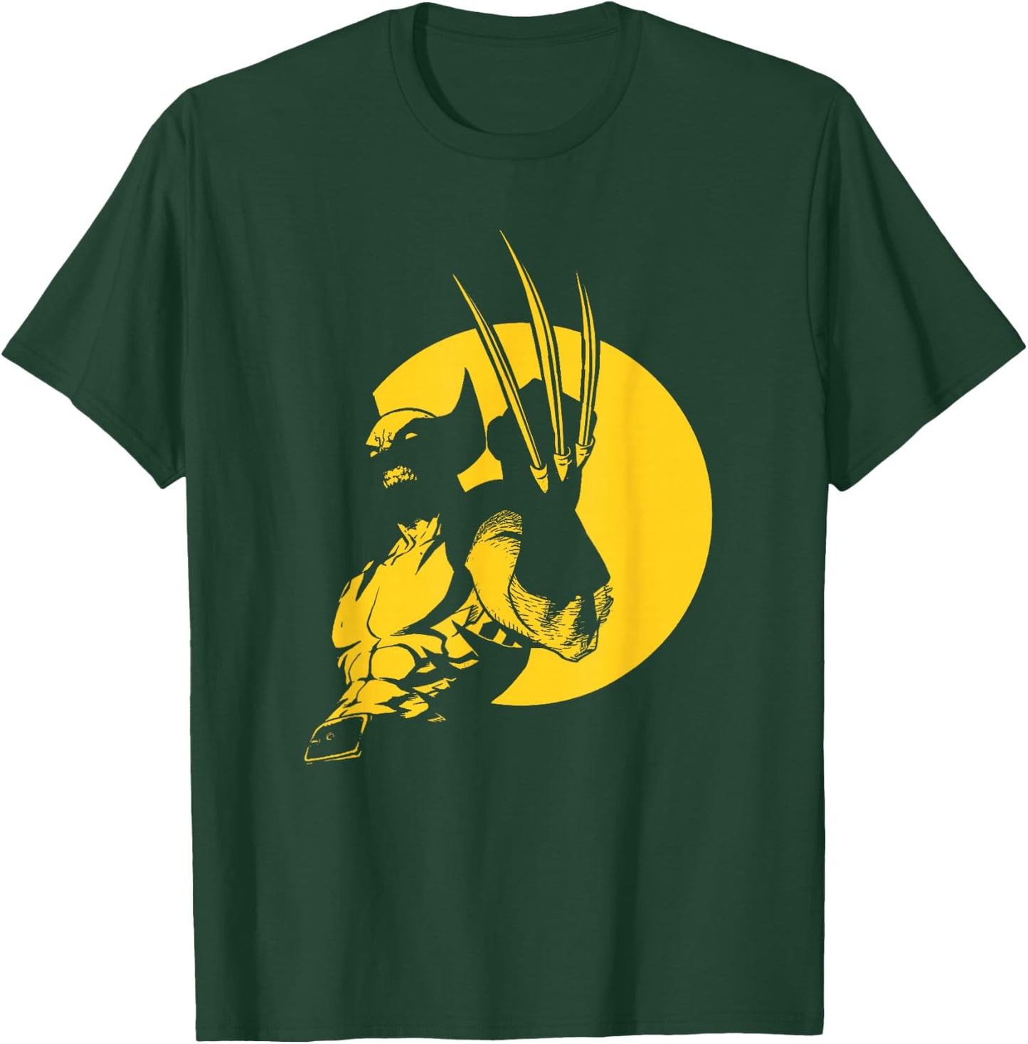 Marvel Wolverine Classic Logan X-Men Silhouette Poster T-Shirt - T-Shirt | Forest