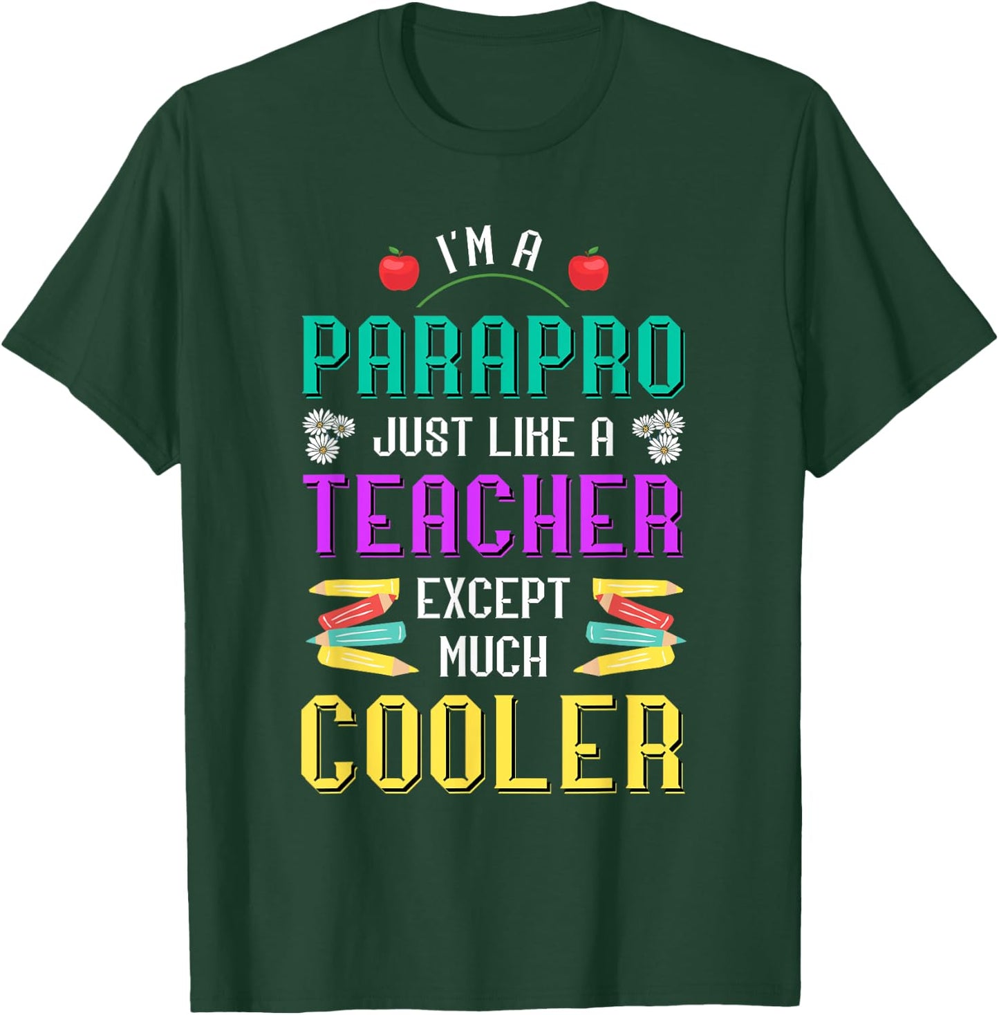Paraprofessional Just Like A Teacher Educational Assistant Women T-Shirt - T-Shirt | Forest