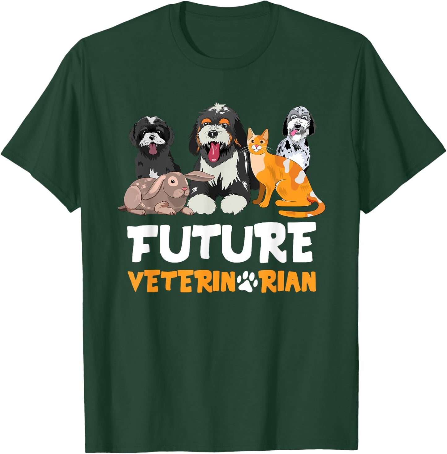 Future Veterinarian - Cute Aspiring Veterinarian Student T-Shirt - T-Shirt | Forest
