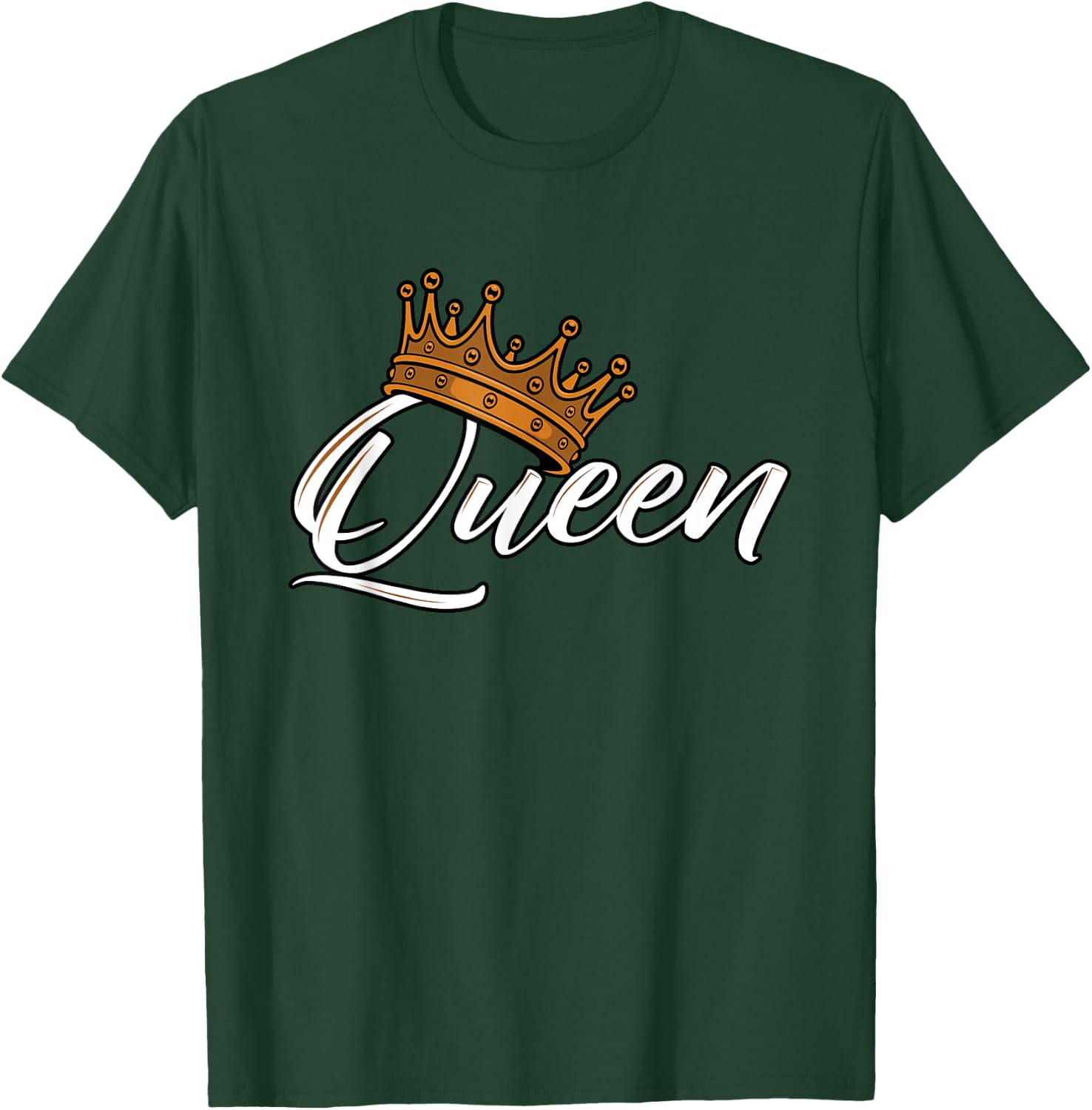 Awesome Queen Crown Crown me Font Queen T-Shirt - T-Shirt | Forest