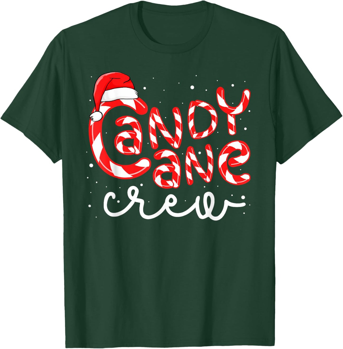 Candy Cane Crew Christmas Squad Xmas Family Matching Santa T-Shirt - T-Shirt | Forest
