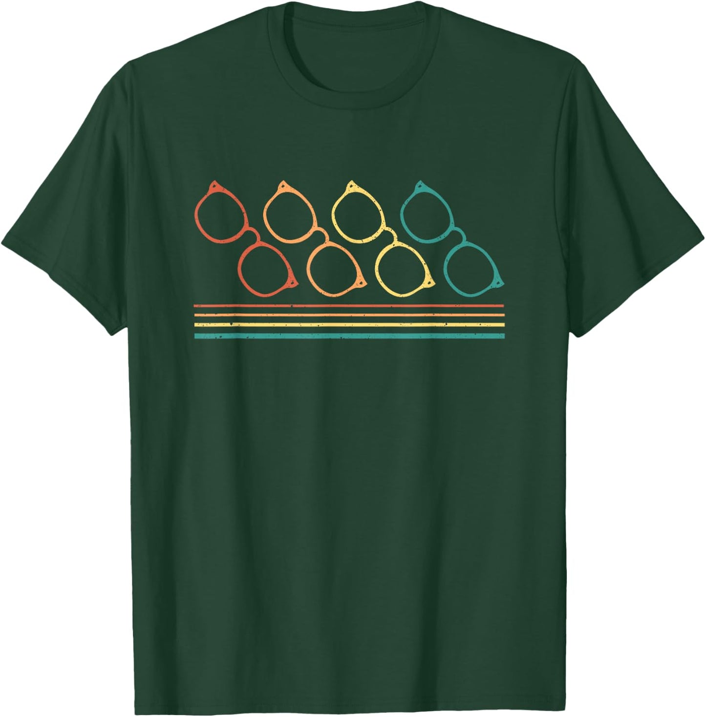 Vintage Retro Optician Optometrist Glasses T-Shirt - T-Shirt | Forest