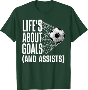 Cool Soccer Women Soccer Lovers Player Football Goal T-Shirt - T-Shirt | Forest