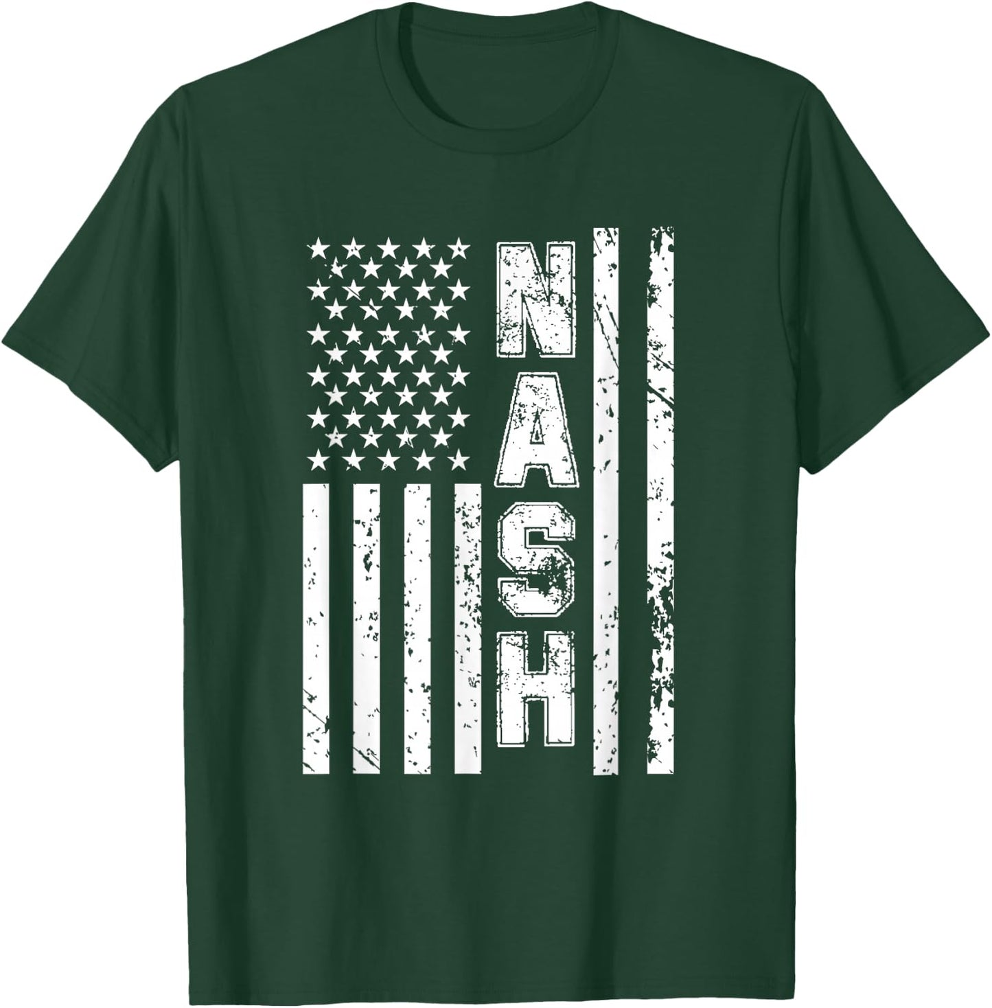 Nash United States Patriotic American Flag T-Shirt - T-Shirt | Forest