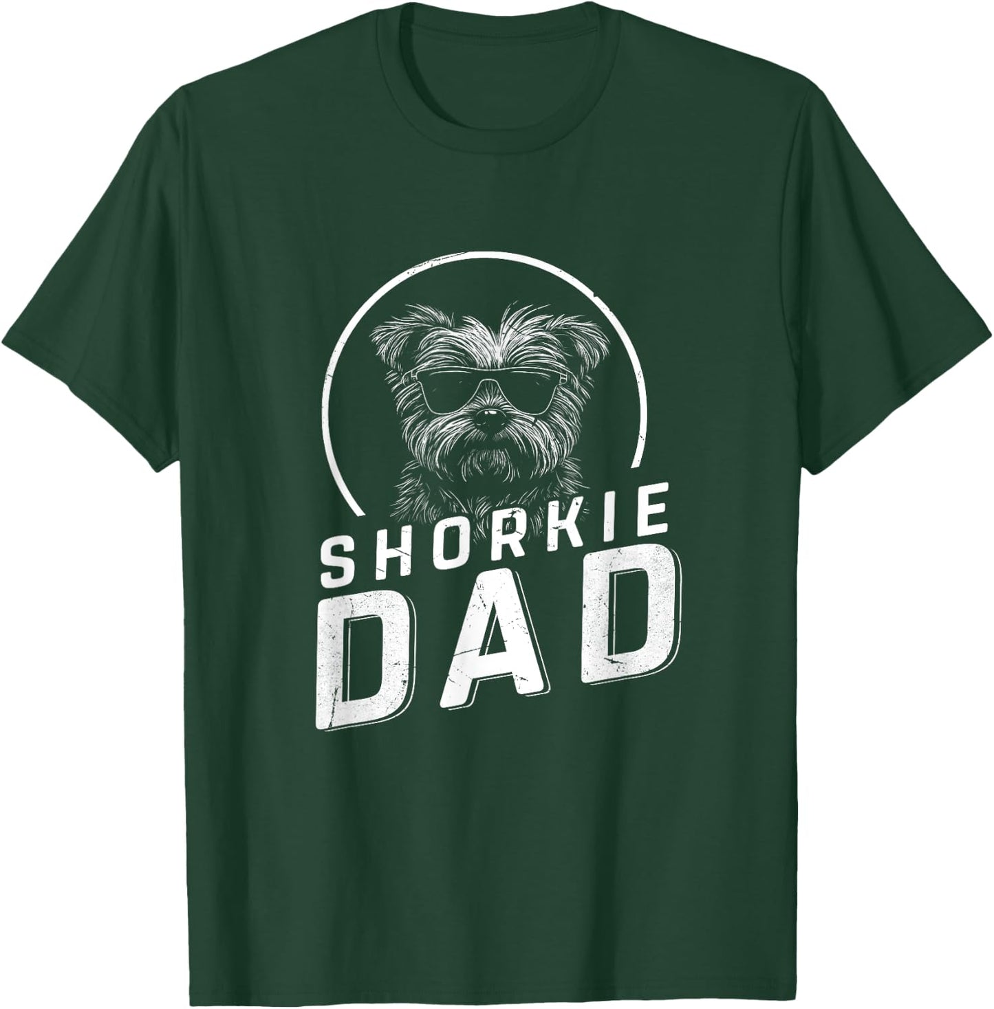Shorkie Dad Dog Owner Gifts Men Funny Dog Dad Father's Day T-Shirt - T-Shirt | Forest