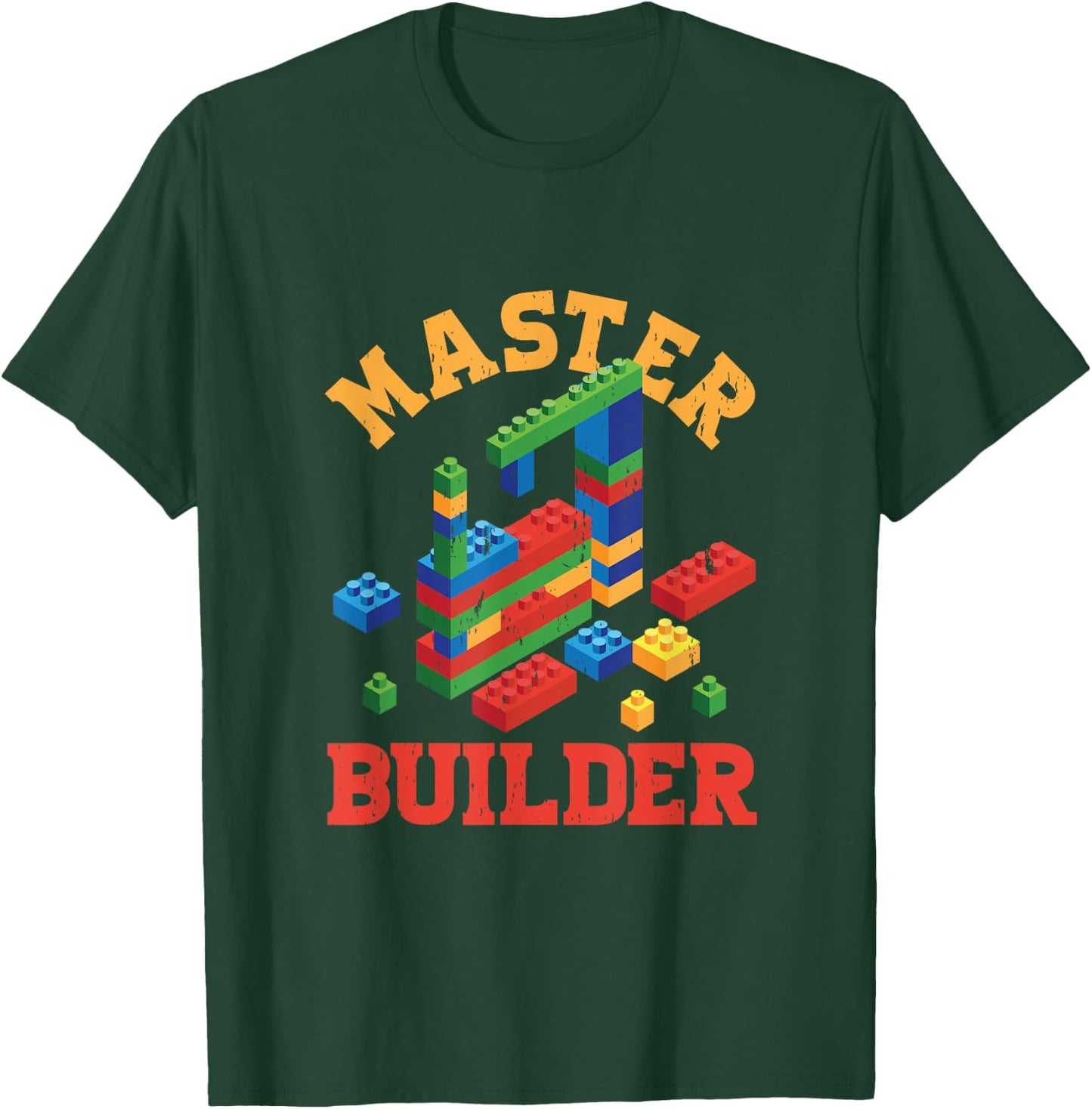 Master Builder Block Building Master Brick Builder T-Shirt - T-Shirt | Forest