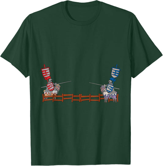 Jousting Fighting Knight Renaissance Festival Joust Medieval T-Shirt - T-Shirt | Forest